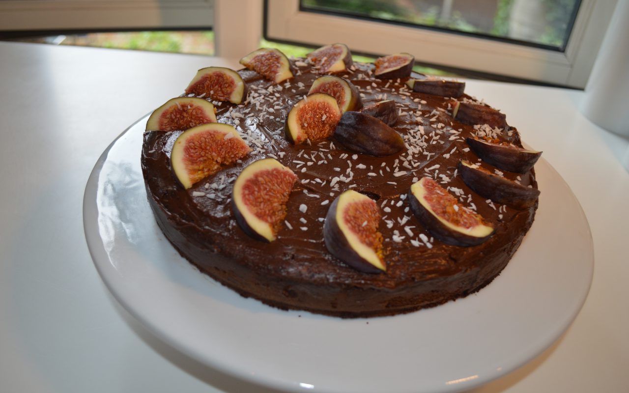 Torta al cioccolato e fichi