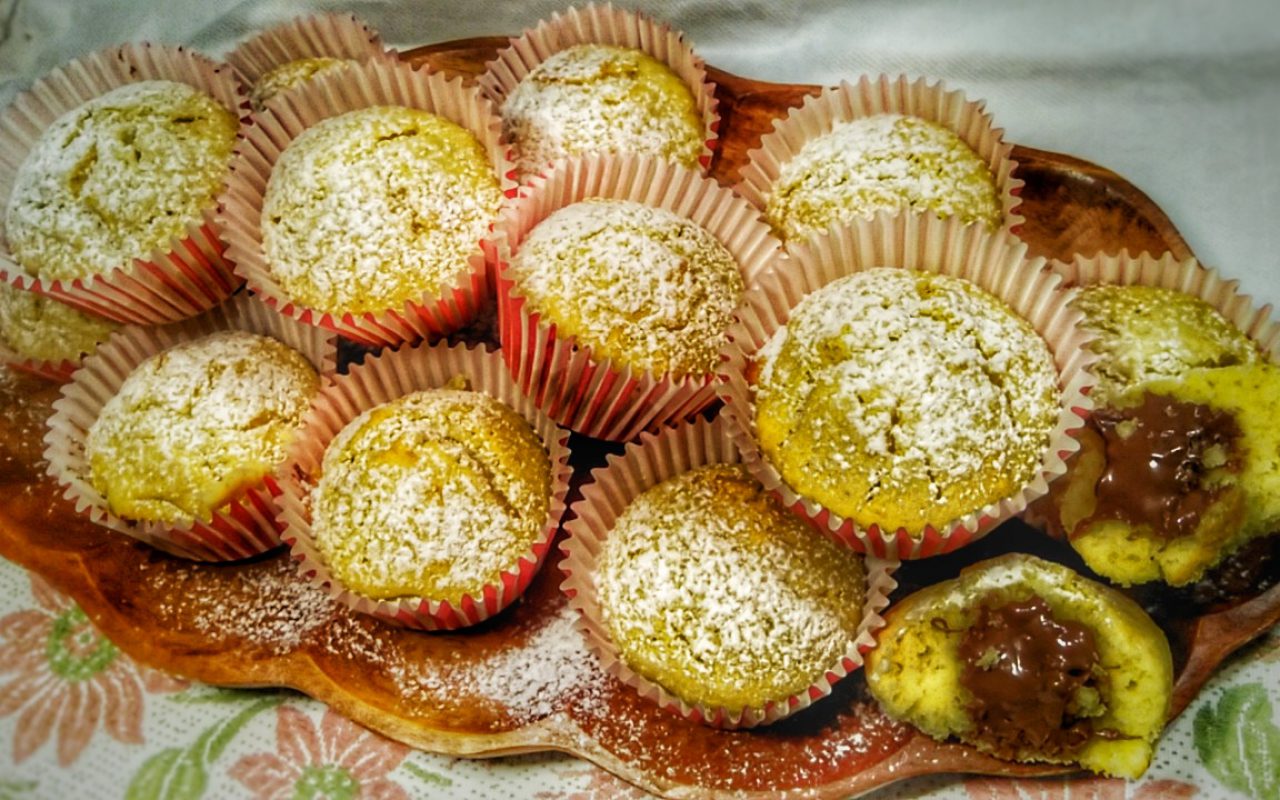 Dolcetti Al Pistacchio Con Cuore Di Nutella