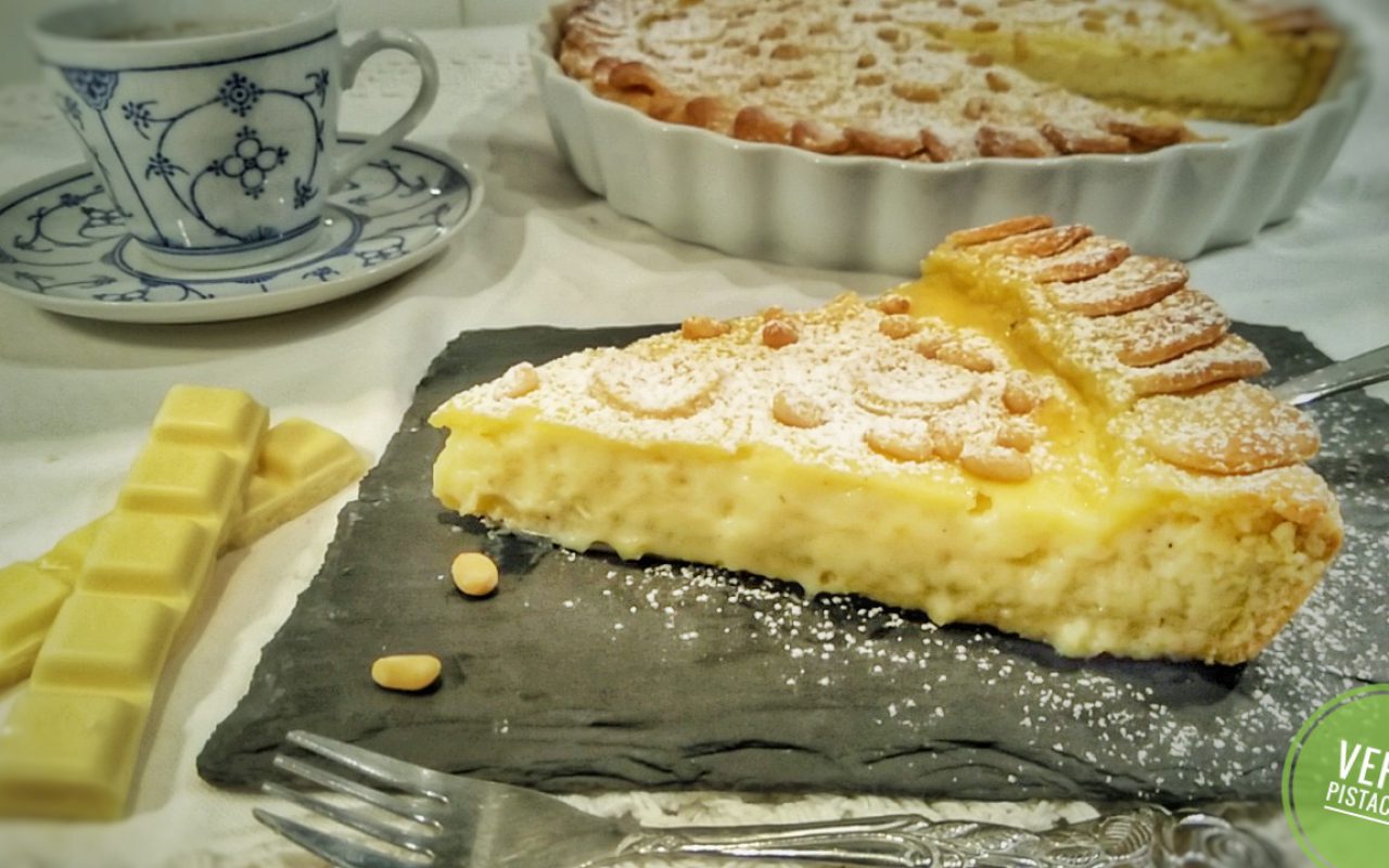 Torta della Nonna con Cioccolato Bianco