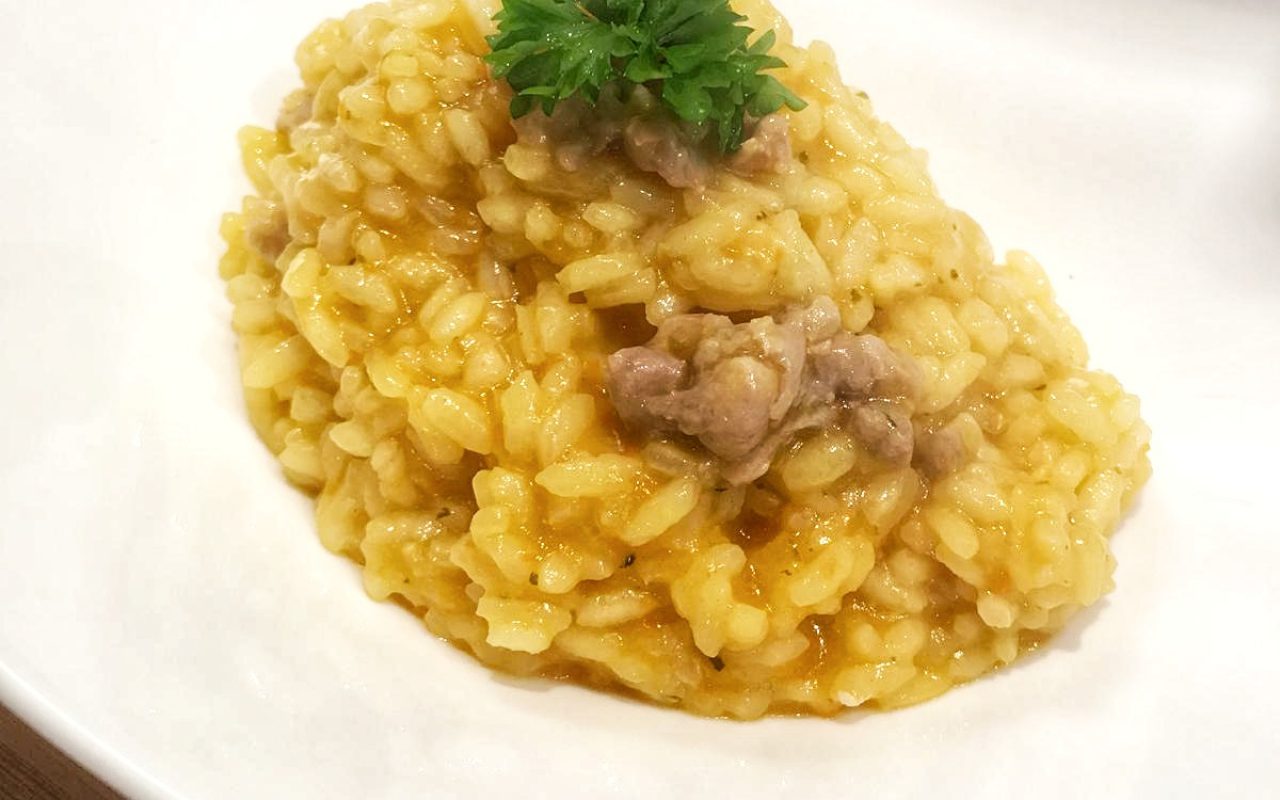 Risotto allo Zafferano e Salsiccia