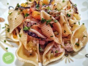 Pasta Risottata Radicchio e Salsiccia