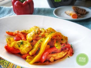 Pollo ai Peperoni e Curcuma