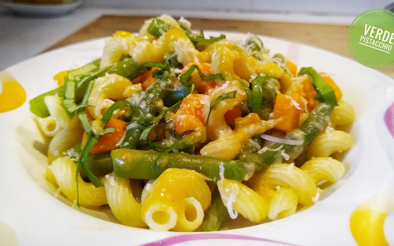 Cavatappi con Fagiolini e Patate Dolci, Velocissimi