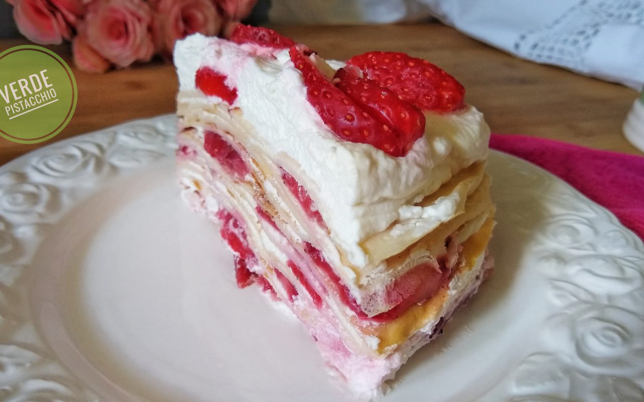 Torta di Crepes alle Fragole