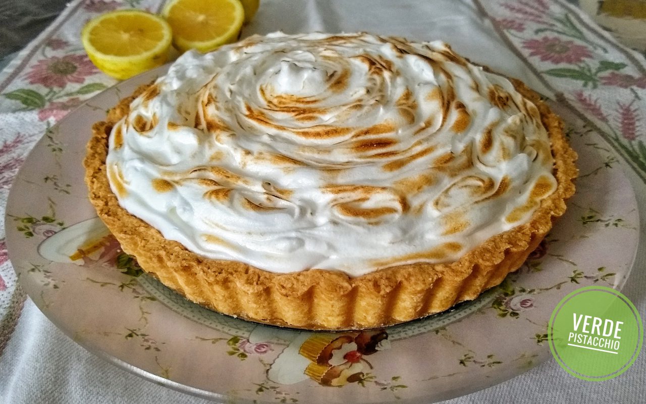 Lemon meringue pie o torta al limone con meringa