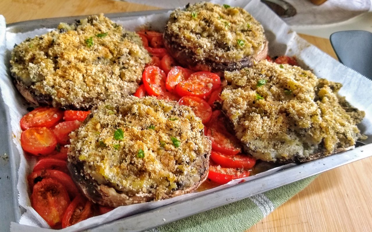 Funghi portobello ripieni gratinati