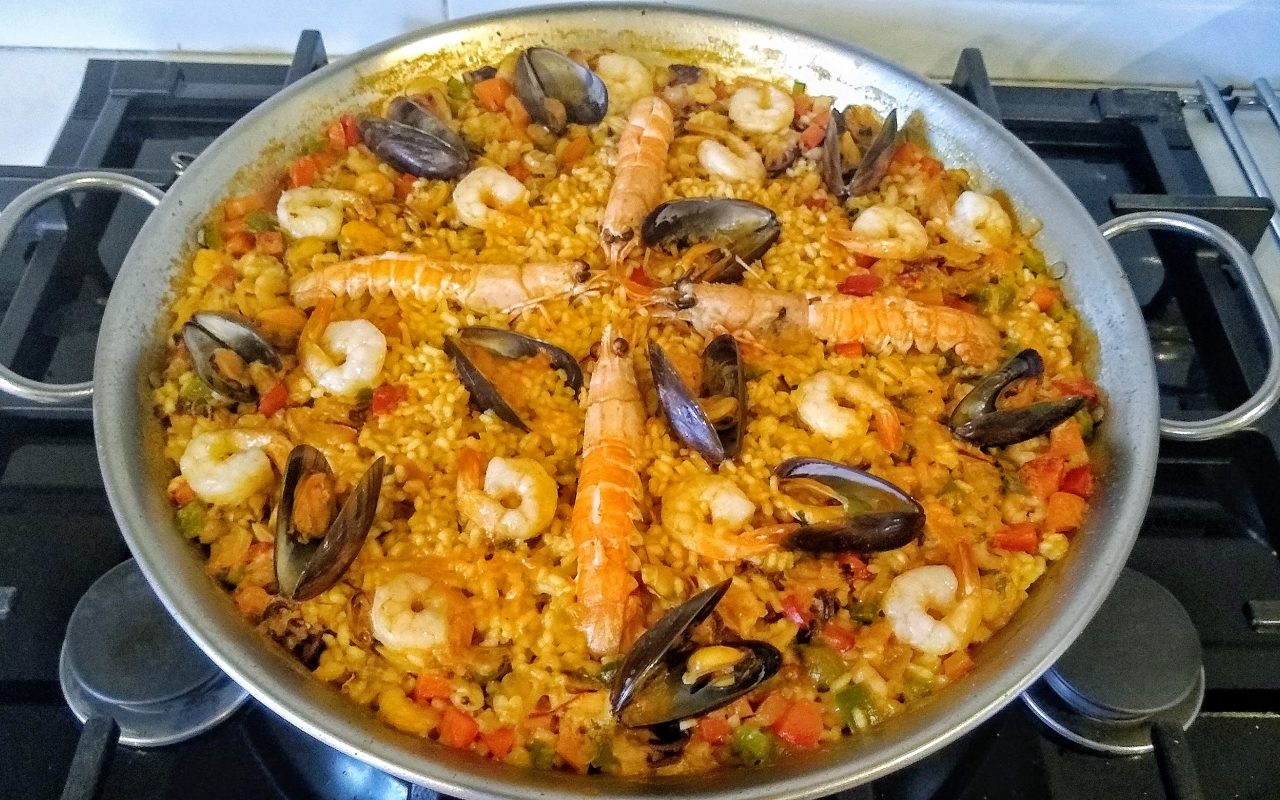 Paella de marisco