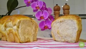 Hokkaido milk bread con metodo tang zhong