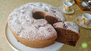 Ciambellone al caffè e gocce di cioccolato