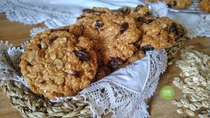 Biscotti di fiocchi di avena deliziosi