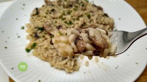 Risotto ai funghi e salsiccia