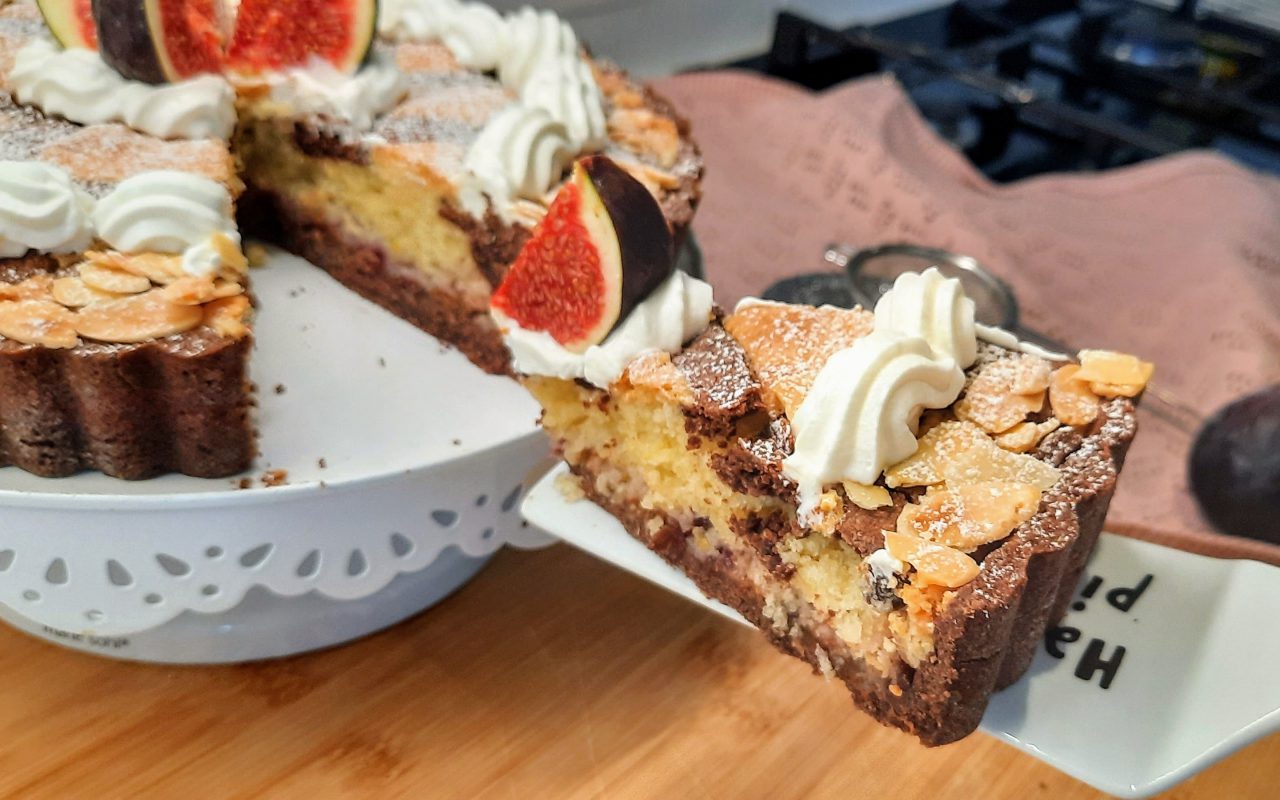 Crostata frangipane ai fichi